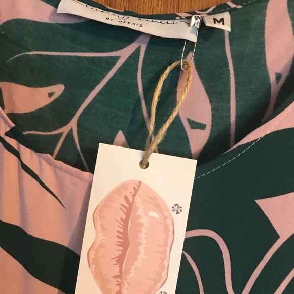 Lexbreezy Hawaii Monstera Babydoll Dress - Picture 4 of 4